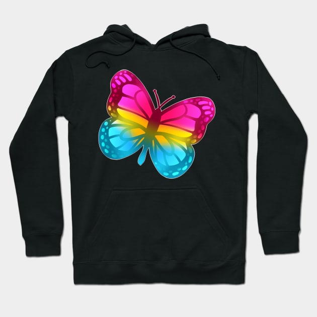 LGBTQ+ Pride Butterfly - Pansexual Hoodie by leashonlife